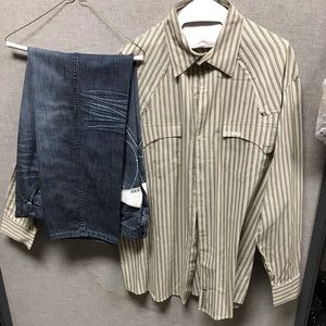 Pelle Pelle pants and shirt